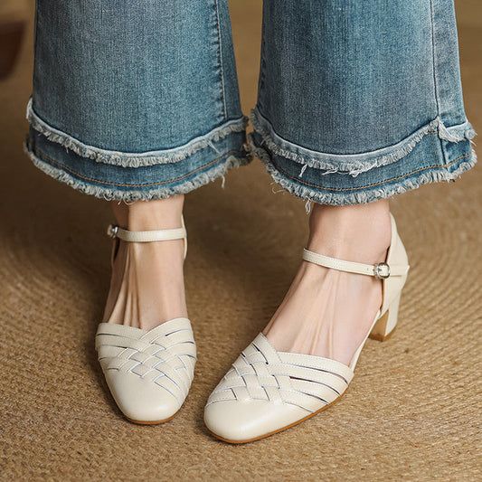 Women's block heel orthopedic shoes for everyday wear