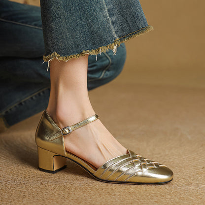 Women's block heel orthopedic shoes for everyday wear