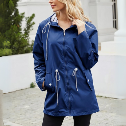 Amabel - Hooded Zip-Up Longline Parka