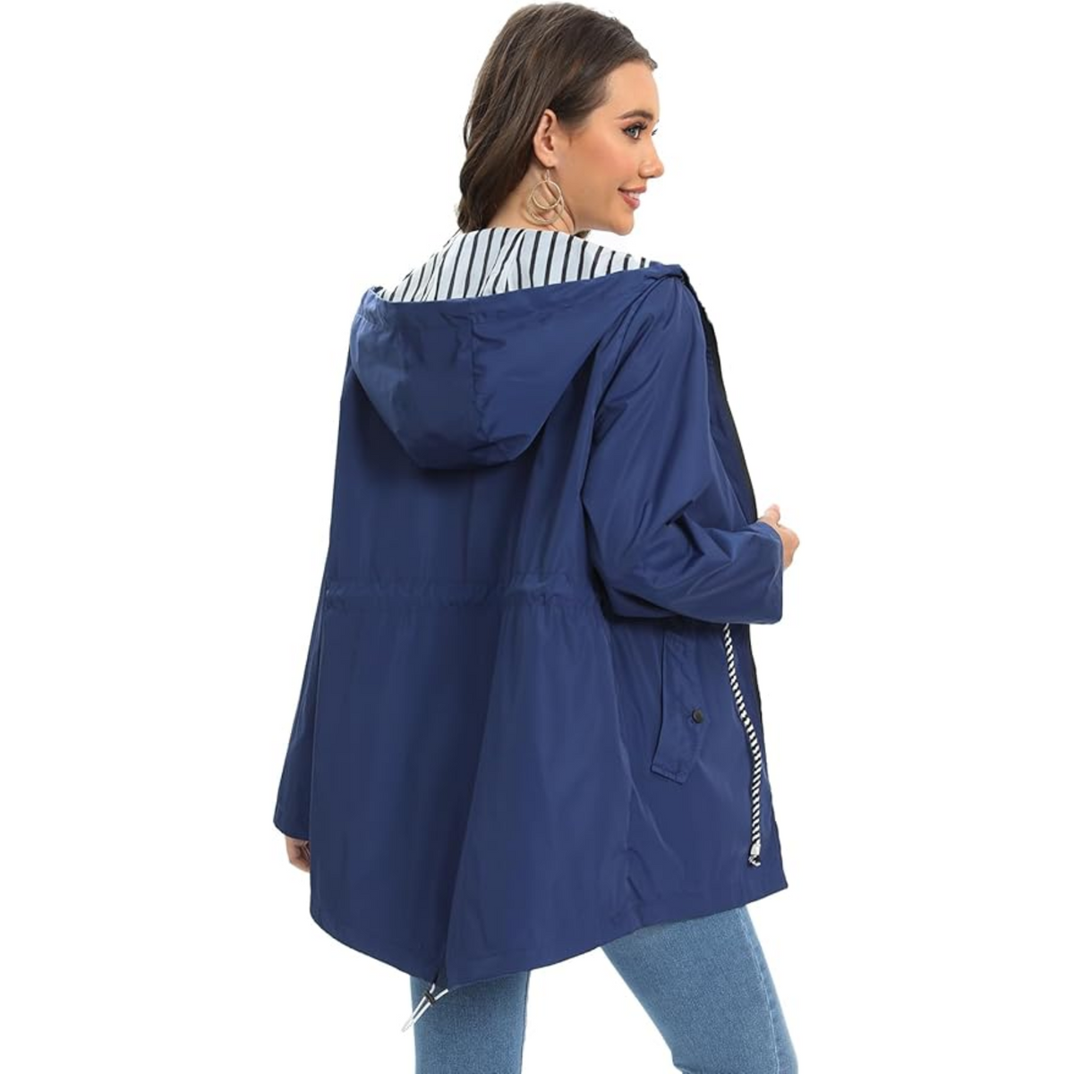 Amabel - Hooded Zip-Up Longline Parka