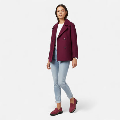 Wilma - Notch-Collar Cropped Blazer
