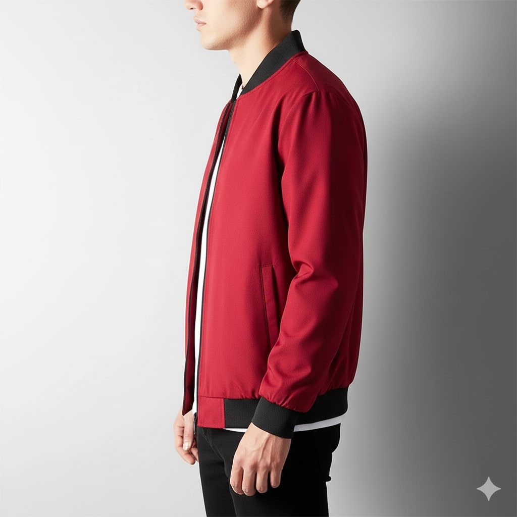 Softshell bomber jacket for men