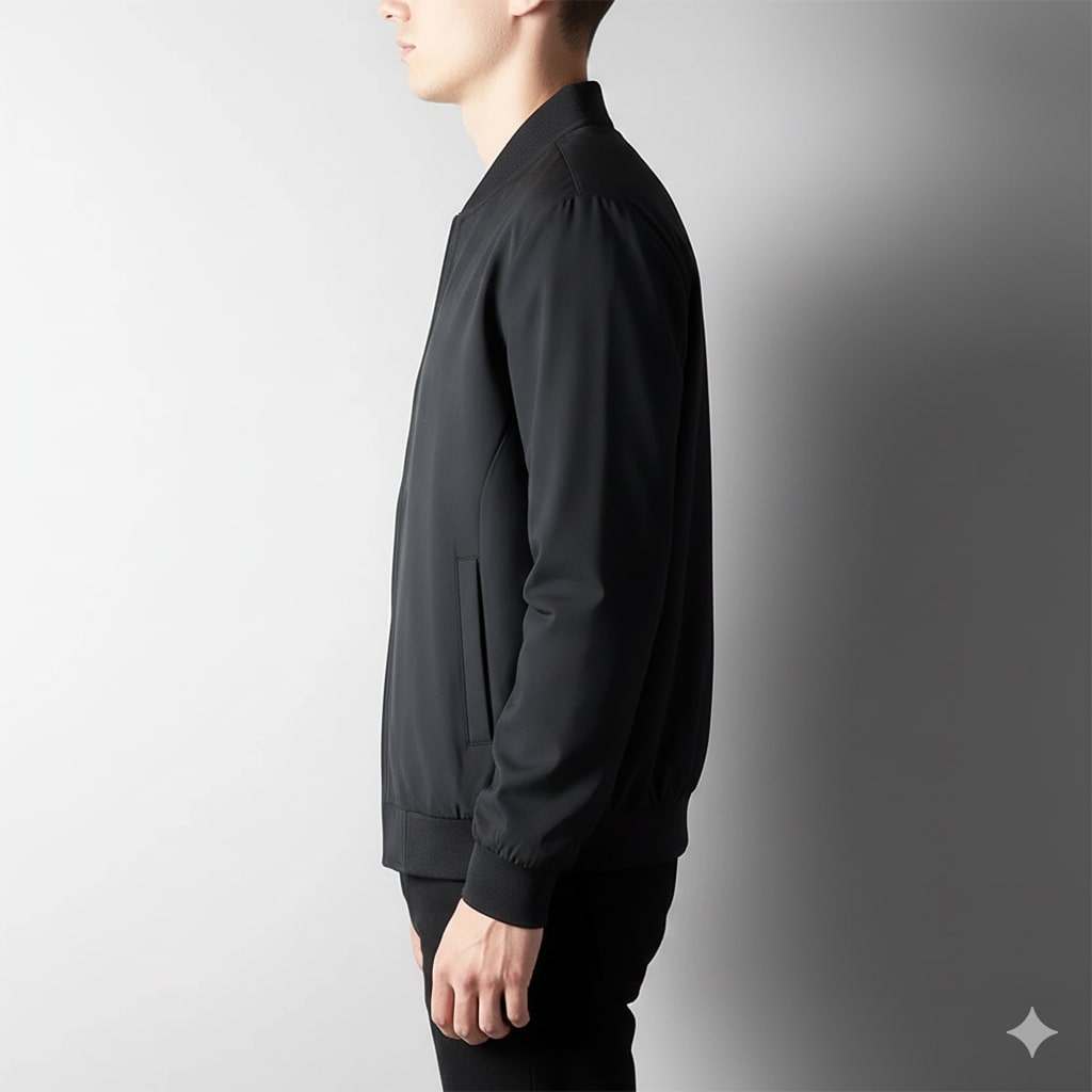 Softshell bomber jacket for men