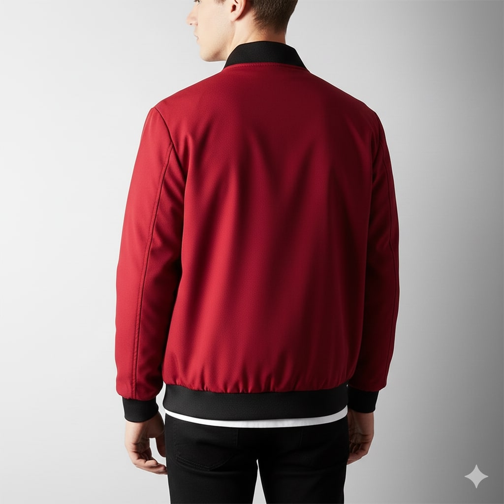 Softshell bomber jacket for men