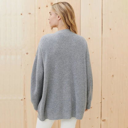 Evadne - Oversized Draping Open-Front Cardigan