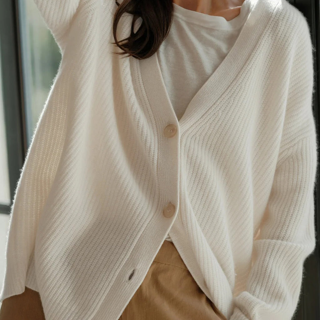 Evadne - Oversized Draping Open-Front Cardigan