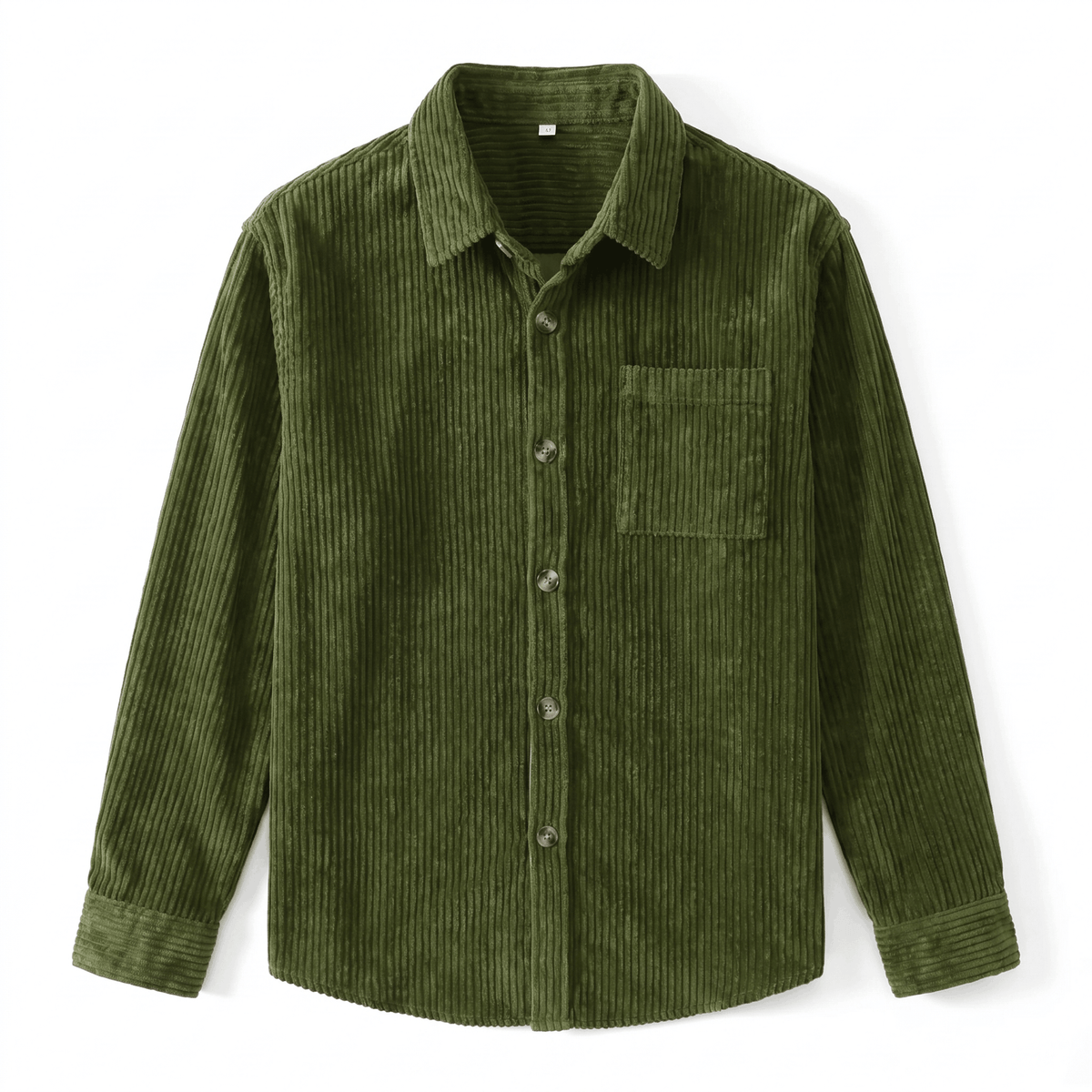 Cotton Corduroy Shirt in Relaxed Cut for Men