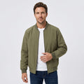 Lorenzo | Zip Up Bomber Jacket with Ribbed Cuffs