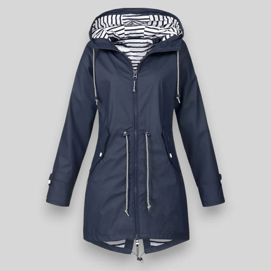 Amabel - Hooded Zip-Up Longline Parka