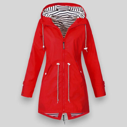 Amabel - Hooded Zip-Up Longline Parka