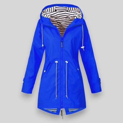 Amabel - Hooded Zip-Up Longline Parka