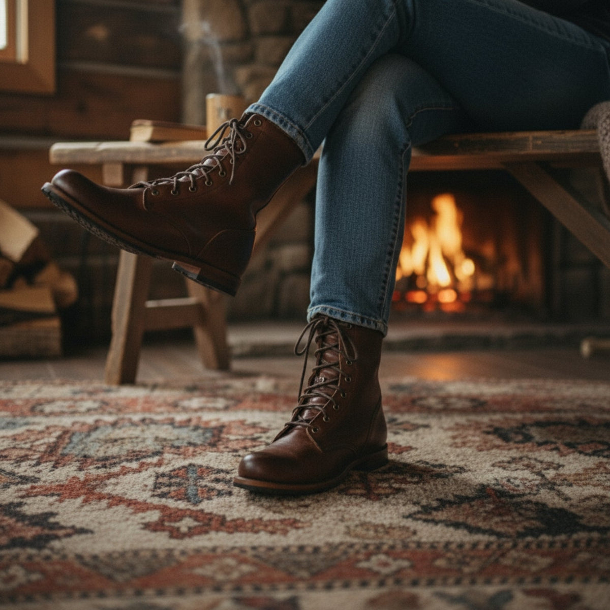 Lorena - Heritage Lace-Up Boots