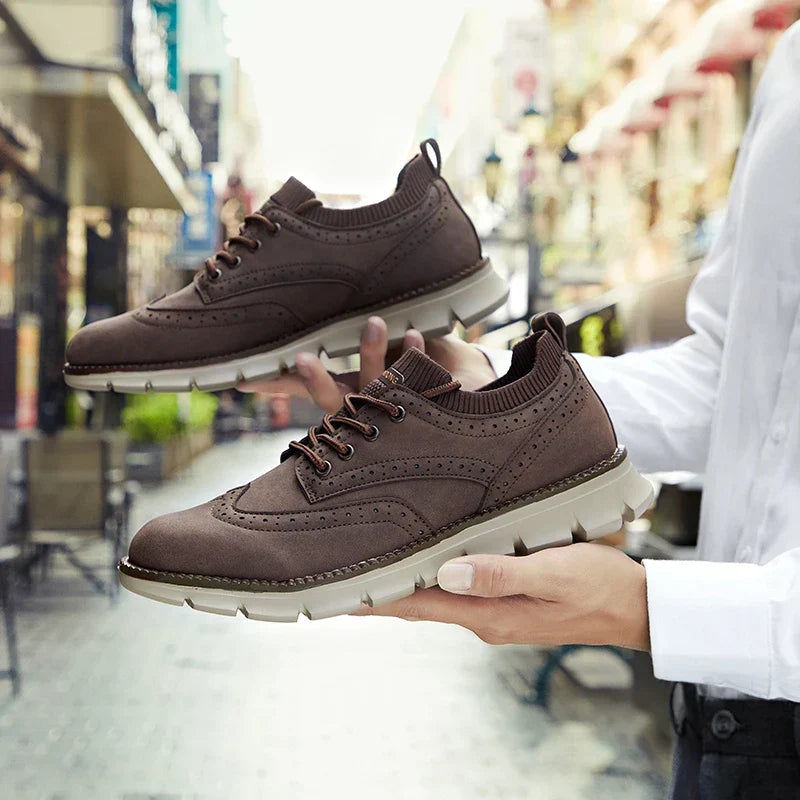 Casual Suede Lace Up Shoes for Men
