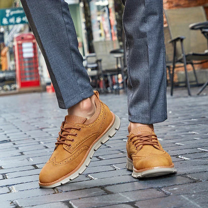 Casual Suede Lace Up Shoes for Men