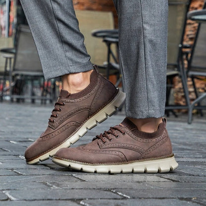 Casual Suede Lace Up Shoes for Men