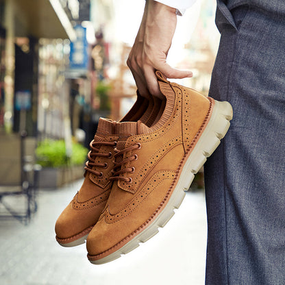 Casual Suede Lace Up Shoes for Men