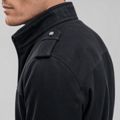 Men's utility bomber jacket with four flap pockets