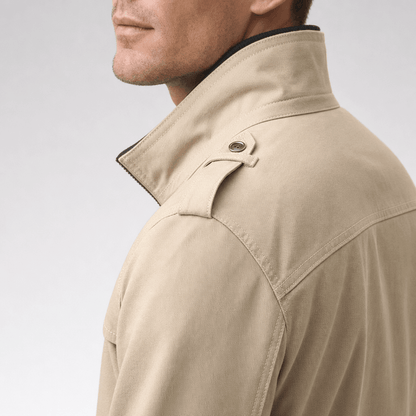 Men's utility bomber jacket with four flap pockets