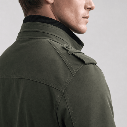 Men's utility bomber jacket with four flap pockets
