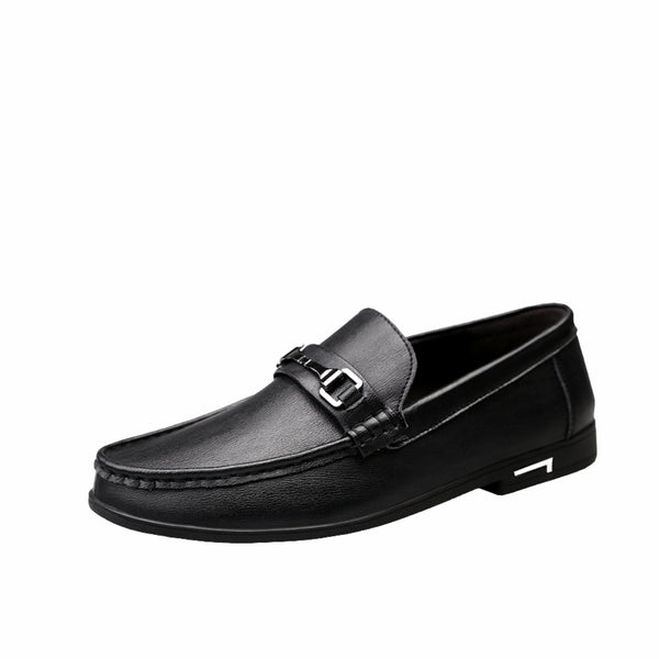 Elias | Cowhide Leather Slip On Loafers
