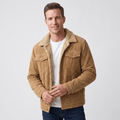 Milan | Sherpa Lined Corduroy Jacket with Turn Down Collar