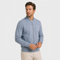 Luciano | Suede Effect Bomber Jacket with Rib Collar