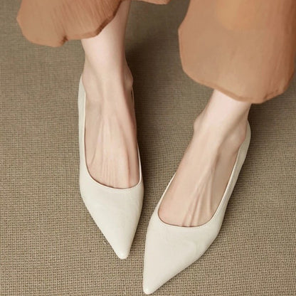 Women's orthopedic heels for supportive everyday wear - white