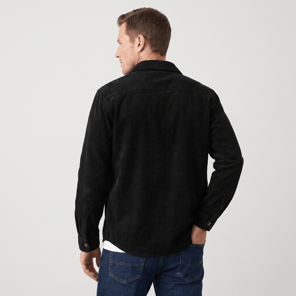 Wide Wale Corduroy Overshirt for Men