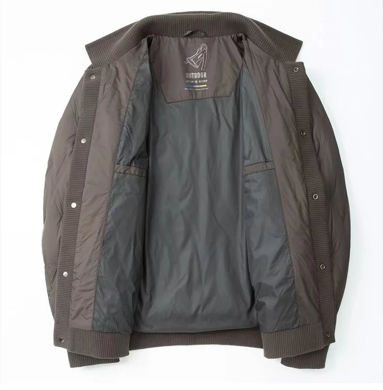 Men's diamond quilted puffer jacket