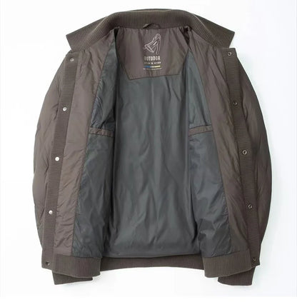 Men's diamond quilted puffer jacket