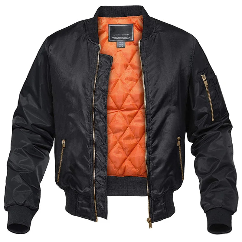 Bastian - Quilted Bomber Jacket with Zip Pockets