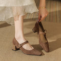 Gwendolyn | Strap Block Heel Orthopedic Heels