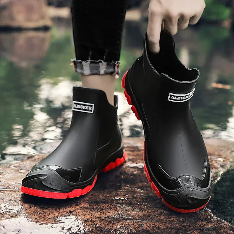 Women's pull-tab orthopedic Chelsea rain boots