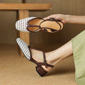 Therese | Buckle Block Heel Orthopedic Heels