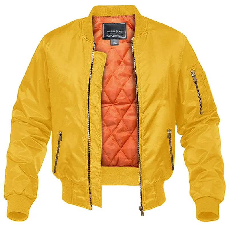 Bastian - Quilted Bomber Jacket with Zip Pockets