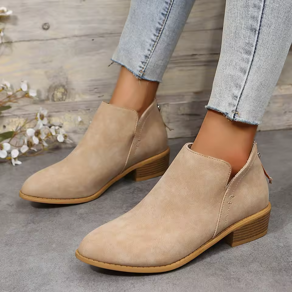 Karenza - Sleek Streamlined Ankle Boots