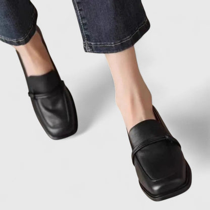 Women's square-toe orthopedic loafers for everyday wear