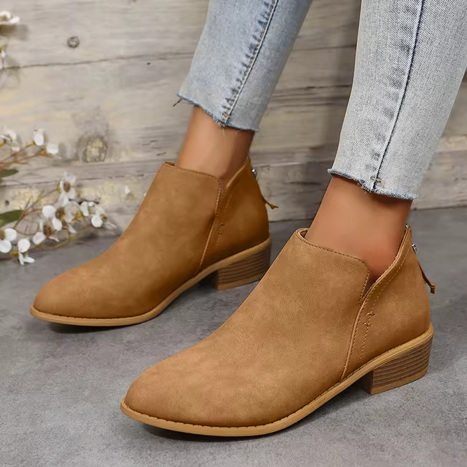 Karenza - Sleek Streamlined Ankle Boots