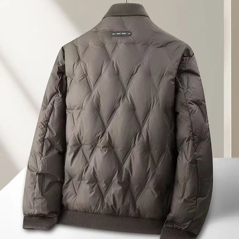 Men's diamond quilted puffer jacket