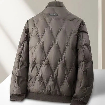 Men's diamond quilted puffer jacket