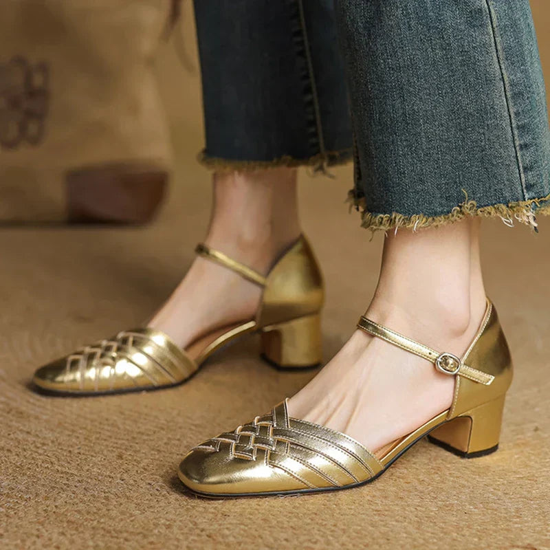 Women's block heel orthopedic shoes for everyday wear