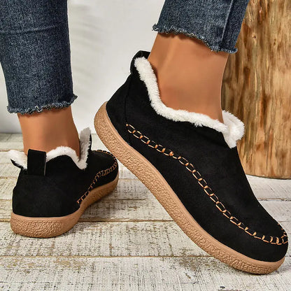 Women's non-slip orthopedic slippers for indoor wear - black