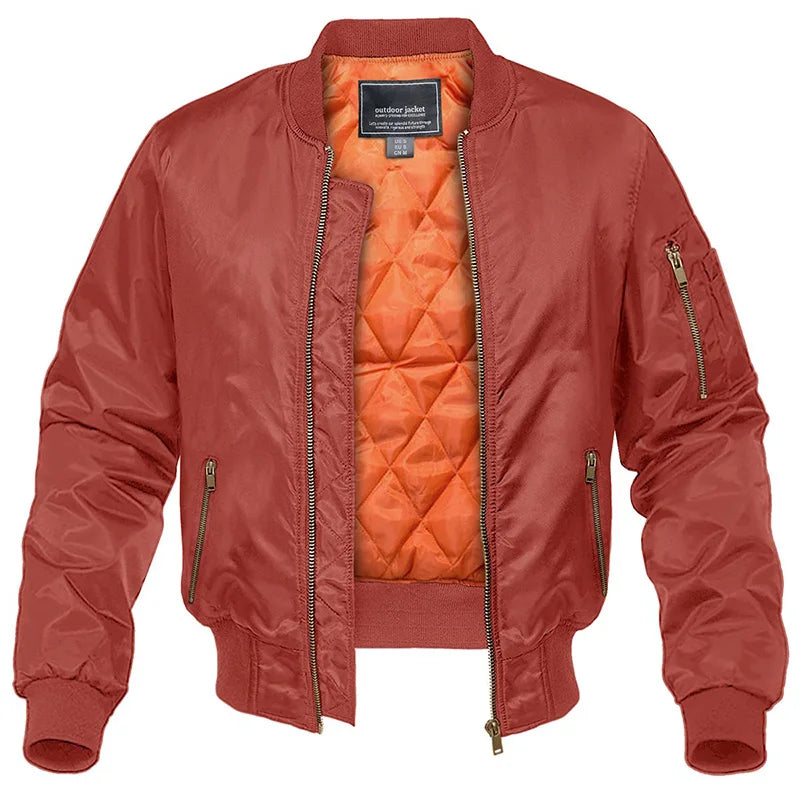 Bastian - Quilted Bomber Jacket with Zip Pockets