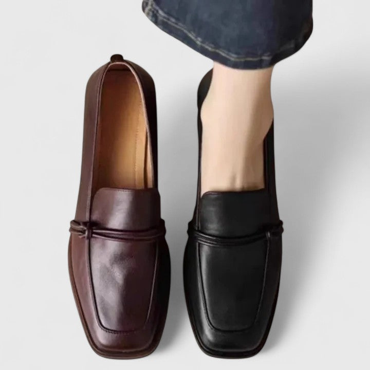 Women's square-toe orthopedic loafers for everyday wear