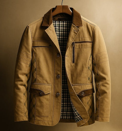 Men's heavy cotton twill field jacket