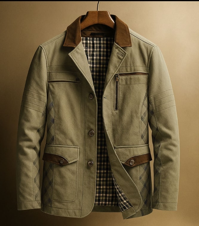 Men's heavy cotton twill field jacket