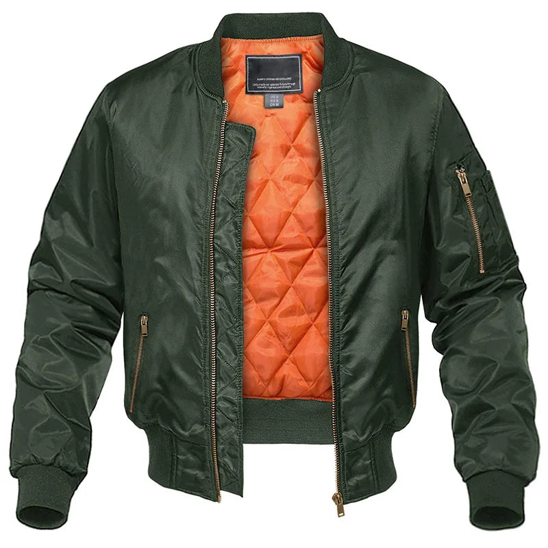 Bastian - Quilted Bomber Jacket with Zip Pockets