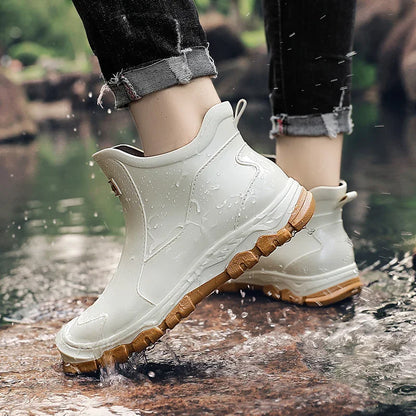 Women's pull-tab orthopedic Chelsea rain boots