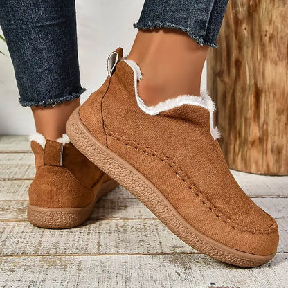 Women's non-slip orthopedic slippers for indoor wear - brown