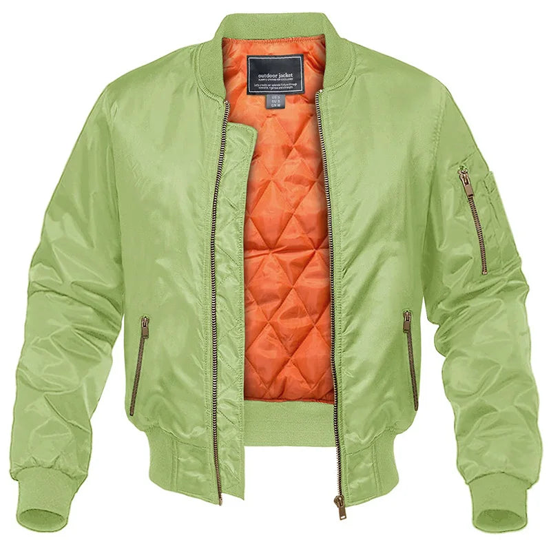 Bastian - Quilted Bomber Jacket with Zip Pockets